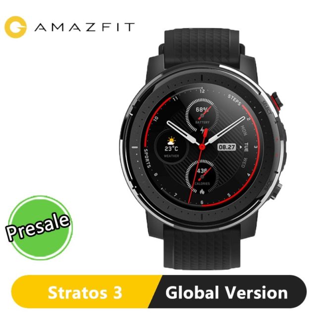 2019 Amazfit Stratos 3 Smart Watch Global Version New GPS 5ATM Bluetooth Music Dual Mode 14 Days For Battery Smartwatch