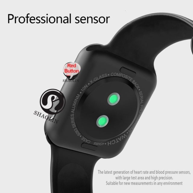 New Bluetooth Smart Watch for Men Women SmartWatch Series 4 for iOS iPhone Android Phone Apple Watch huaweixiaomi(Red Button)