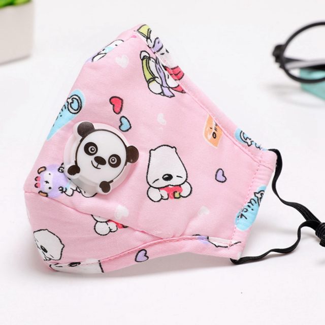 3PCS Mouth Mask Cartoon Warm Breathable Half Face Mask Mouth Cover for Children kids Girls Boys