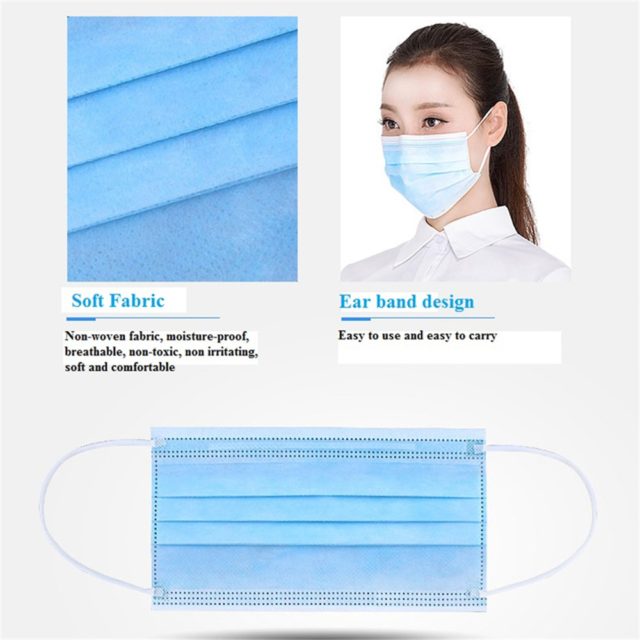 IN STOCK Profession anti virus Mask Pre sale 50Pcs One time MASK PM2.5 Disposable Elastic Mouth Soft Breathable Face Mask N95