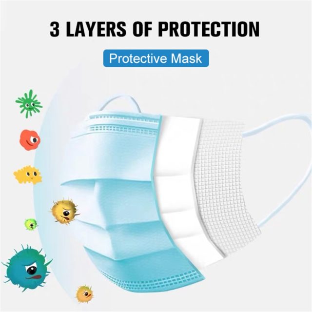 IN STOCK Profession anti virus Mask Pre sale 50Pcs One time MASK PM2.5 Disposable Elastic Mouth Soft Breathable Face Mask N95